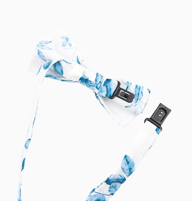 Noeud Papillon Liberty Bleu Hortensia Enfant en Coton