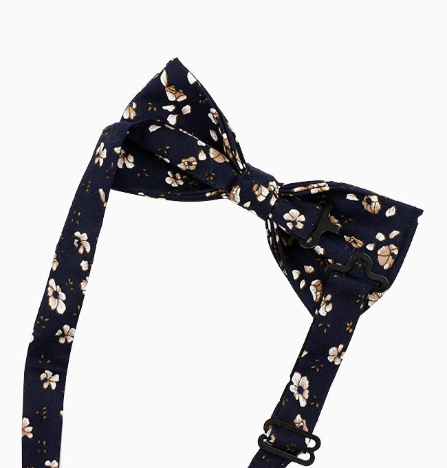 Noeud Papillon Liberty Bleu Marine Lobélia Homme en Coton