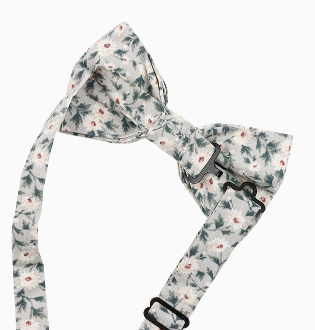 Noeud Papillon Liberty Gris Armoise Homme en Coton