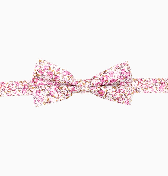 Noeud Papillon Liberty Rose Magnolia Enfant en Coton