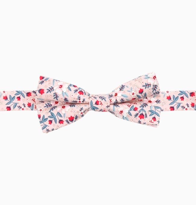 Noeud Papillon Liberty Rose Pivoine Enfant en Coton