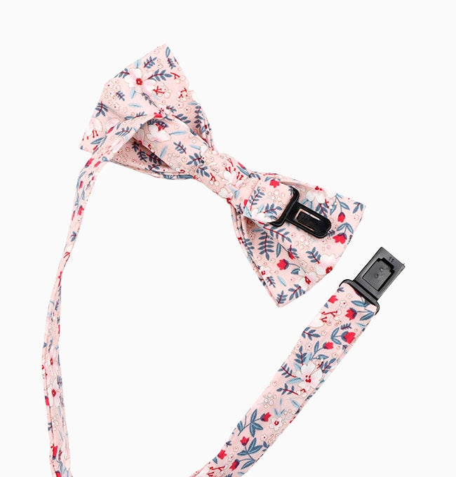 Noeud Papillon Liberty Rose Pivoine Enfant en Coton