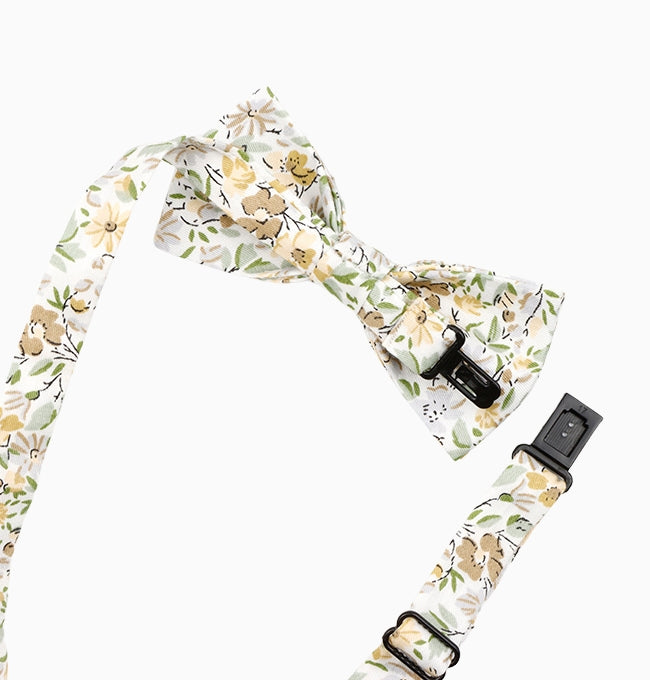 Noeud Papillon Liberty Vert Eucalyptus Enfant en Coton
