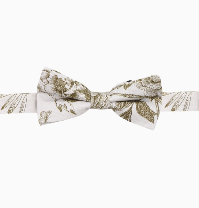 Noeud Papillon Liberty Vert Lysimaque Enfant en Coton