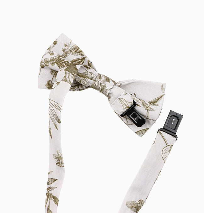 Noeud Papillon Liberty Vert Lysimaque Enfant en Coton