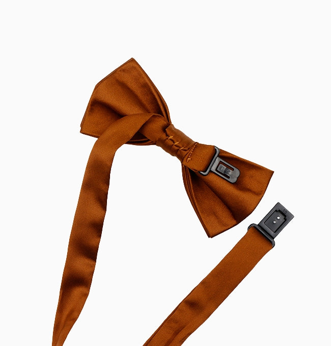 Noeud Papillon Marron Chocolat Enfant en Polyester