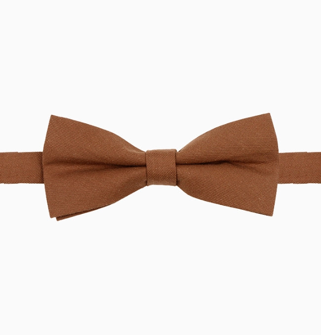 Noeud Papillon Marron Chocolat Homme en Coton Côtelé