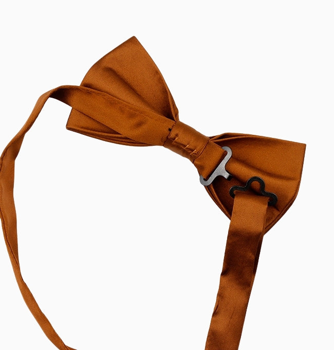 Noeud Papillon Marron Chocolat Homme en Polyester