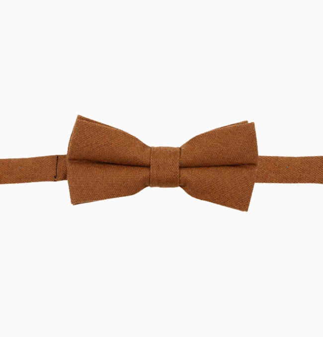 Noeud Papillon Marron Enfant en Lin