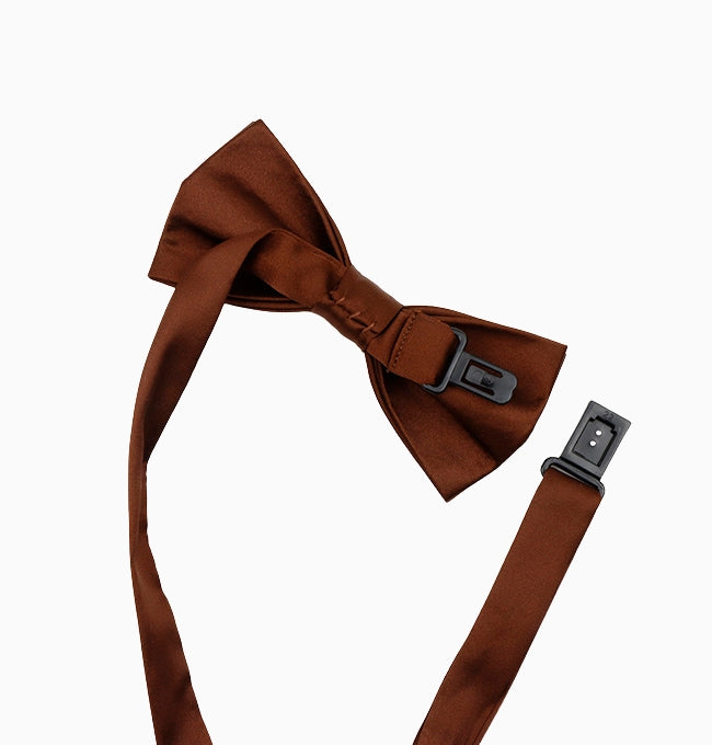 Noeud Papillon Marron Enfant en Polyester