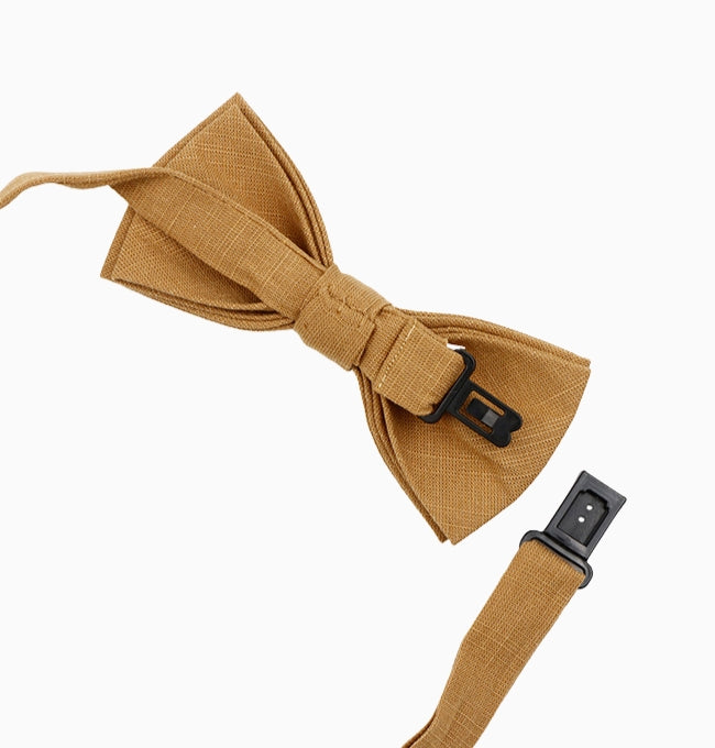 Noeud Papillon Marron Noisette Enfant en Coton
