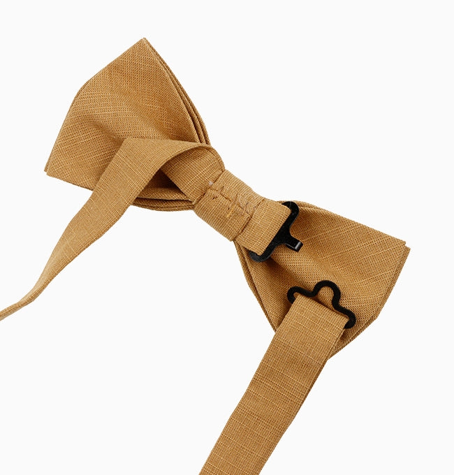 Noeud Papillon Marron Noisette Homme en Coton