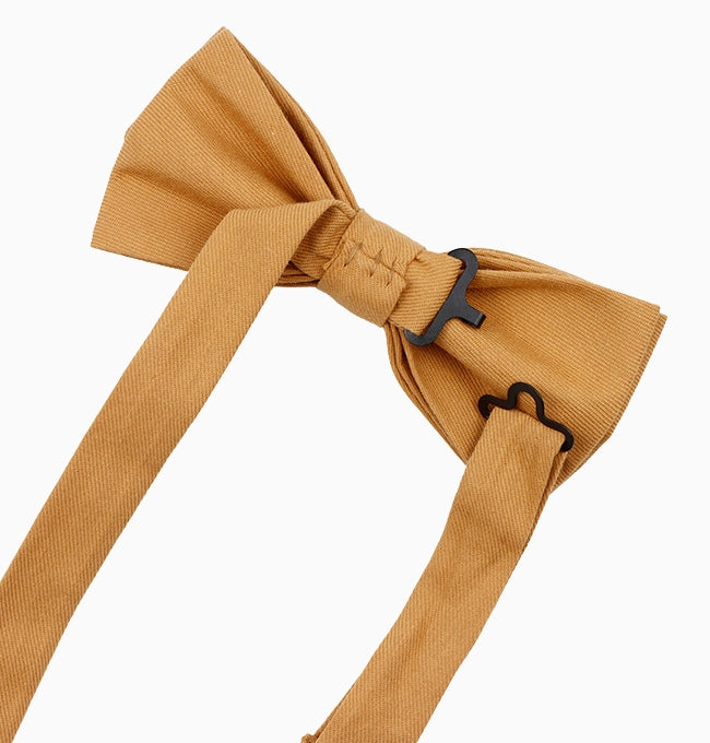 Noeud Papillon Marron Noisette Homme en Coton Côtelé