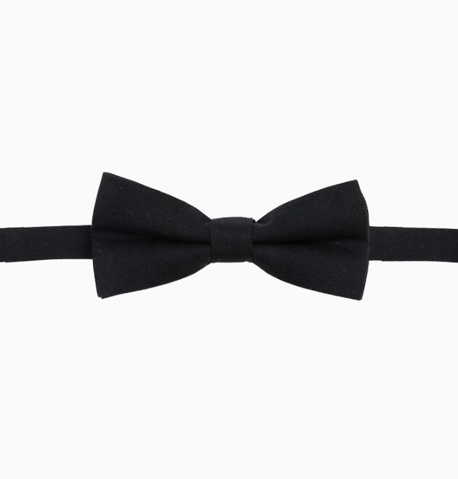 Noeud Papillon Noir Enfant en Coton Côtelé