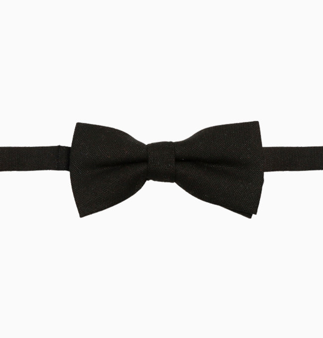 Noeud Papillon Noir Enfant en Lin