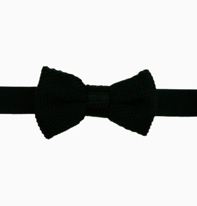 Noeud Papillon Noir Enfant en Tricot