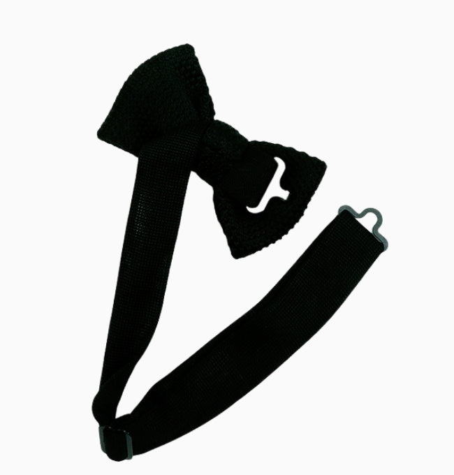 Noeud Papillon Noir Enfant en Tricot