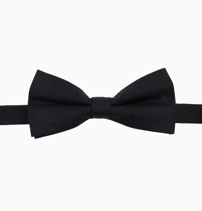 Noeud Papillon Noir Homme en Coton Côtelé