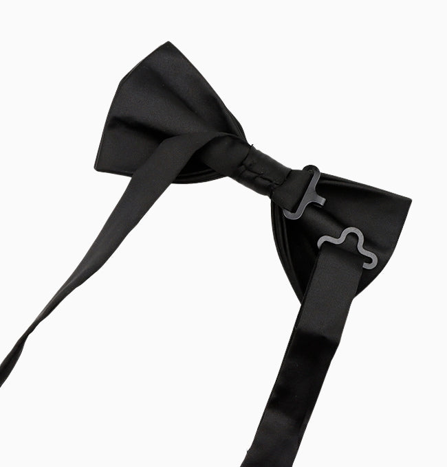 Noeud Papillon Noir Homme en Polyester