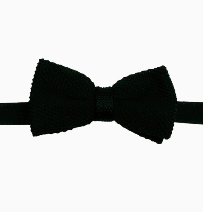 Noeud Papillon Noir Homme en Tricot