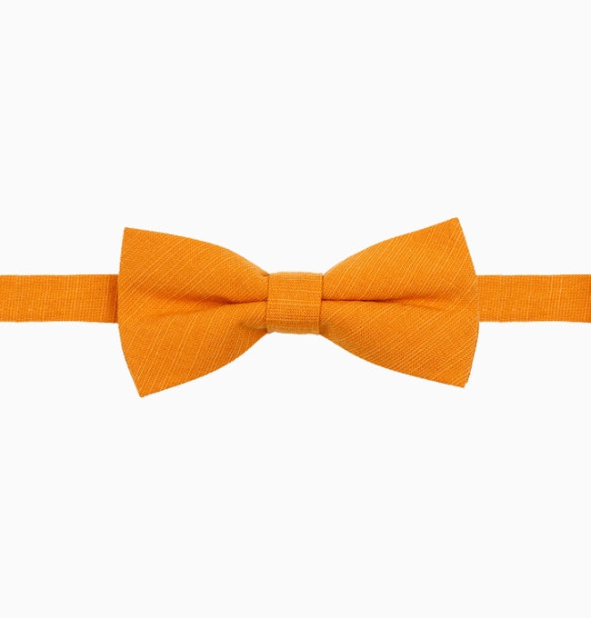 Noeud Papillon Orange Cuivré Enfant en Coton