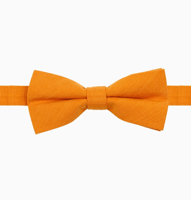 Noeud Papillon Orange Cuivré Homme en Coton