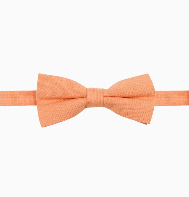 Noeud Papillon Orange Saumon Enfant en Coton