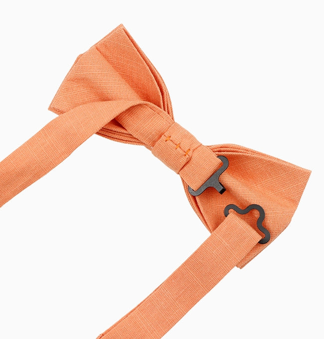 Noeud Papillon Orange Homme en Coton