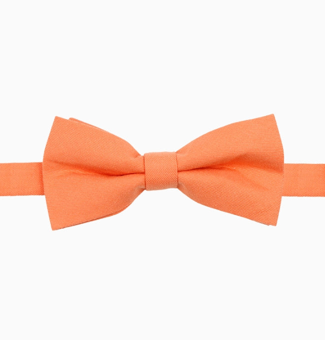 Noeud Papillon Orange Homme en Coton Côtelé