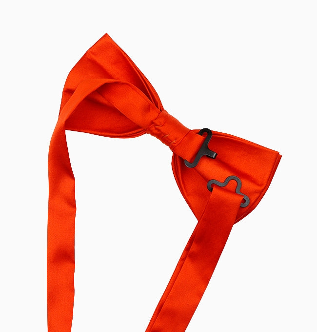 Noeud Papillon Orange Homme en Polyester