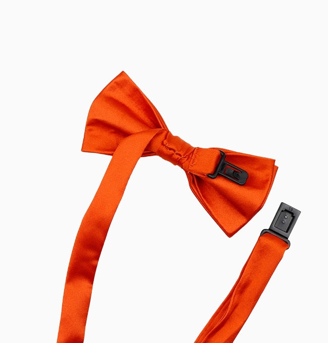 Noeud Papillon Orange Mandarine Enfant en Polyester