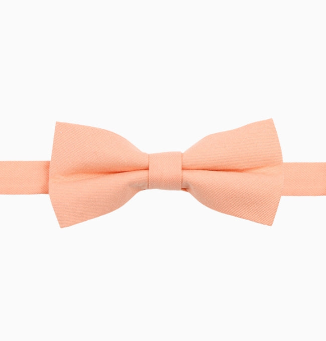 Noeud Papillon Orange Mandarine Homme en Coton Côtelé