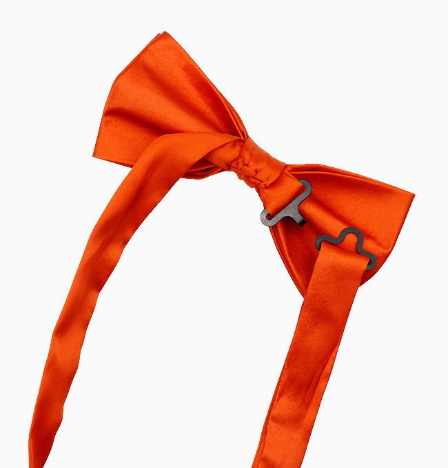Noeud Papillon Orange Mandarine Homme en Polyester