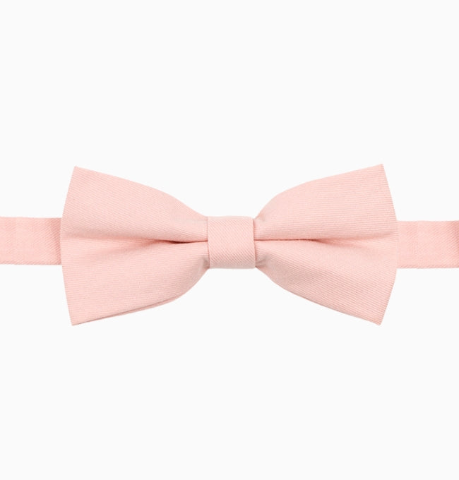 Noeud Papillon Rose Dragée Homme en Coton Côtelé