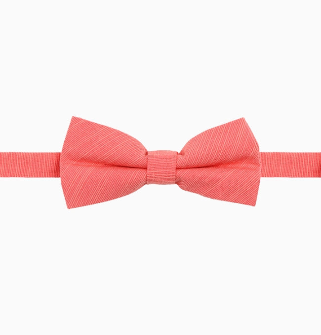 Noeud Papillon Rose Corail Enfant en Coton