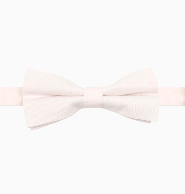 Noeud Papillon Rose Ivoire Homme en Coton Côtelé