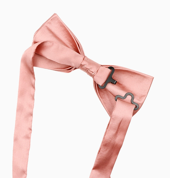 Noeud Papillon Rose Homme en Polyester