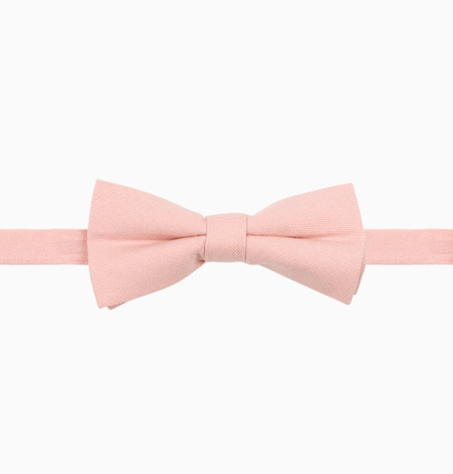 Noeud Papillon Rose Nude Enfant en Coton Côtelé