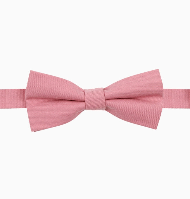 Noeud Papillon Rose Pêche Homme en Coton Côtelé