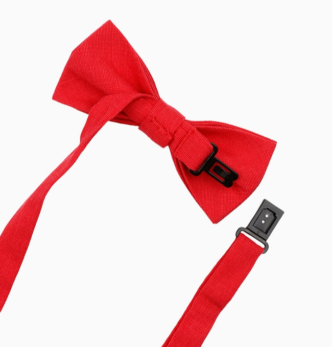 Noeud Papillon Rouge Enfant en Coton