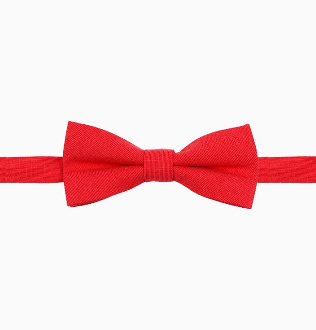 Noeud Papillon Rouge Enfant en Coton