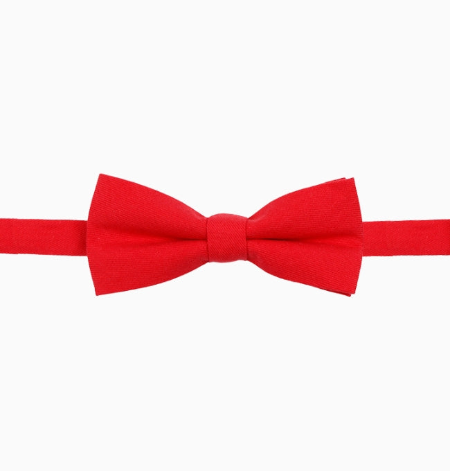 Noeud Papillon Rouge Enfant en Coton Côtelé