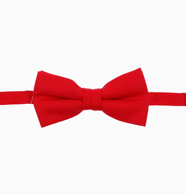 Noeud Papillon Rouge Enfant en Lin