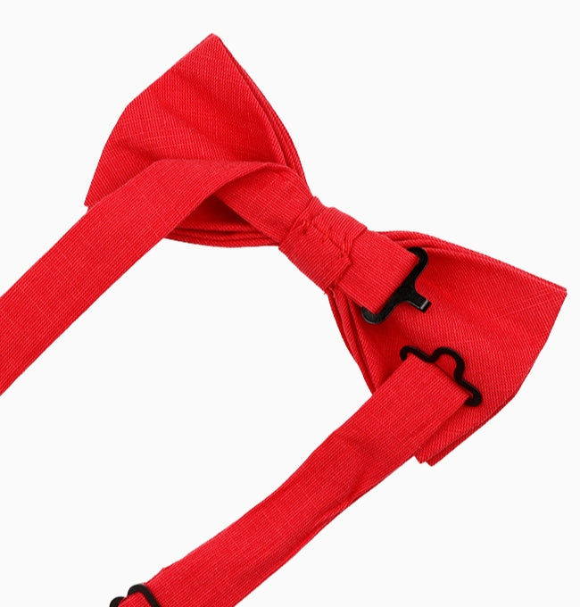 Noeud Papillon Rouge Homme en Coton