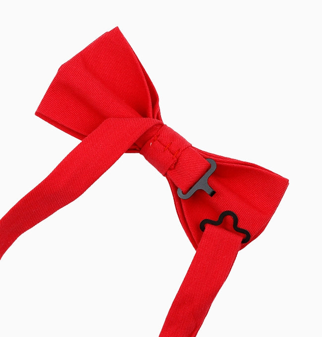 Noeud Papillon Rouge Homme en Coton Côtelé