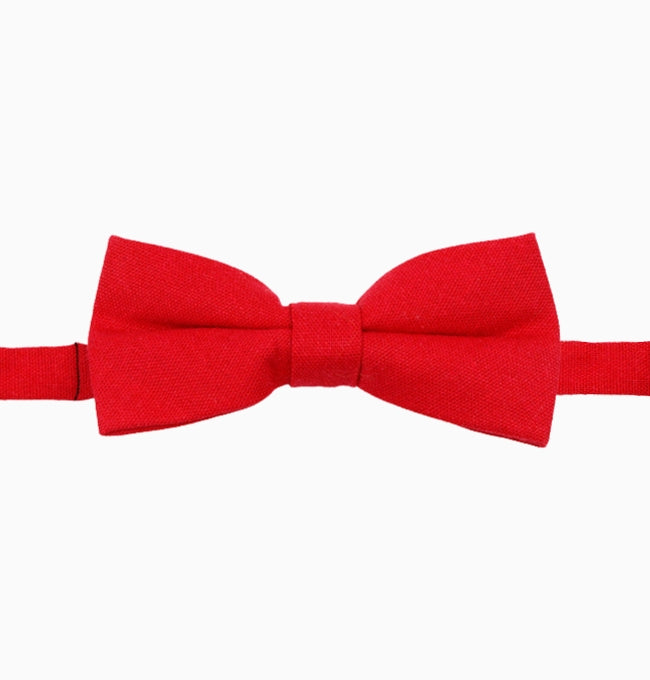 Noeud Papillon Rouge Homme en Lin
