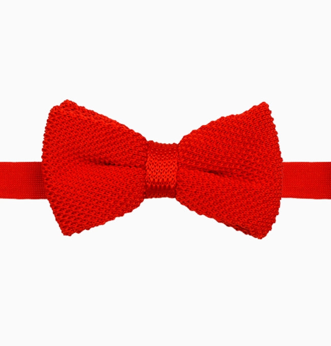 Noeud Papillon Rouge Homme en Tricot
