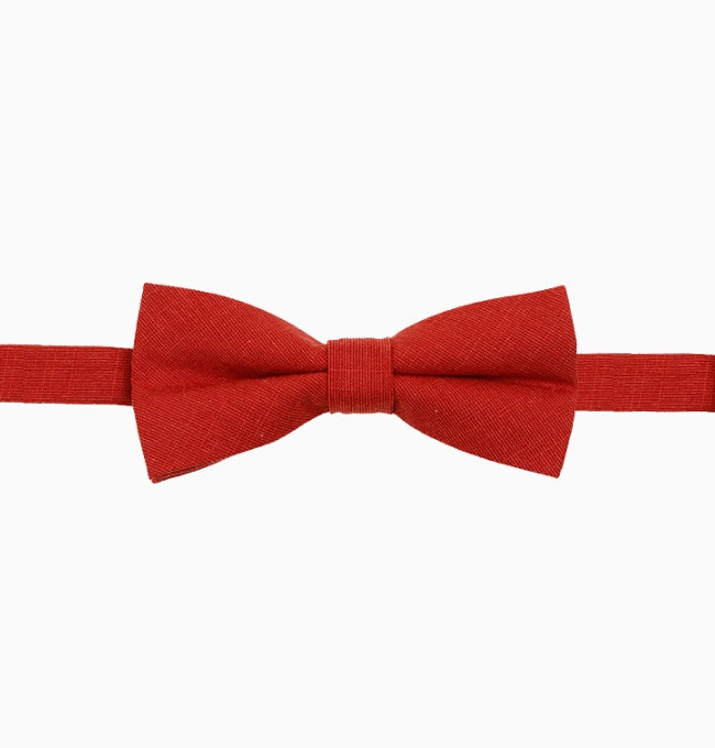 Noeud Papillon Terracotta Brûlé Enfant en Coton