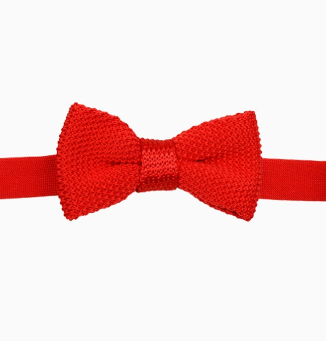 Noeud Papillon Terracotta Brûlé Enfant en Tricot