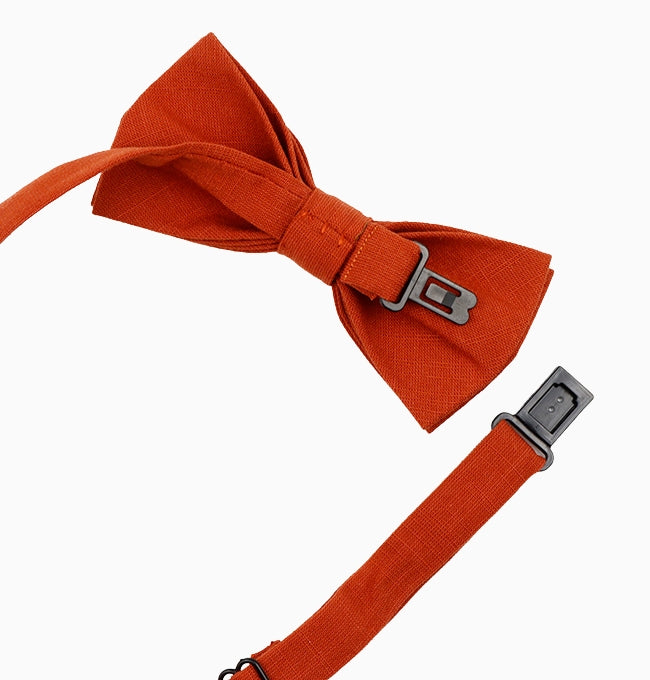 Noeud Papillon Terracotta Clair Enfant en Coton